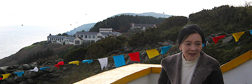 Mayumla Tsering Wangmo visits the long-term retreat area