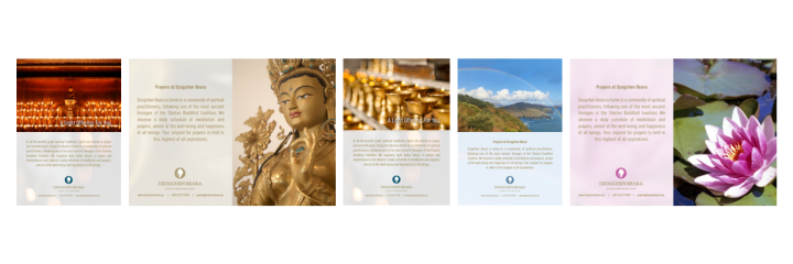 Prayer and Sympathy cards at Dzogchen Beara